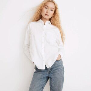 Madewell White Oversized Ex-Boyfriend Shirt in Small